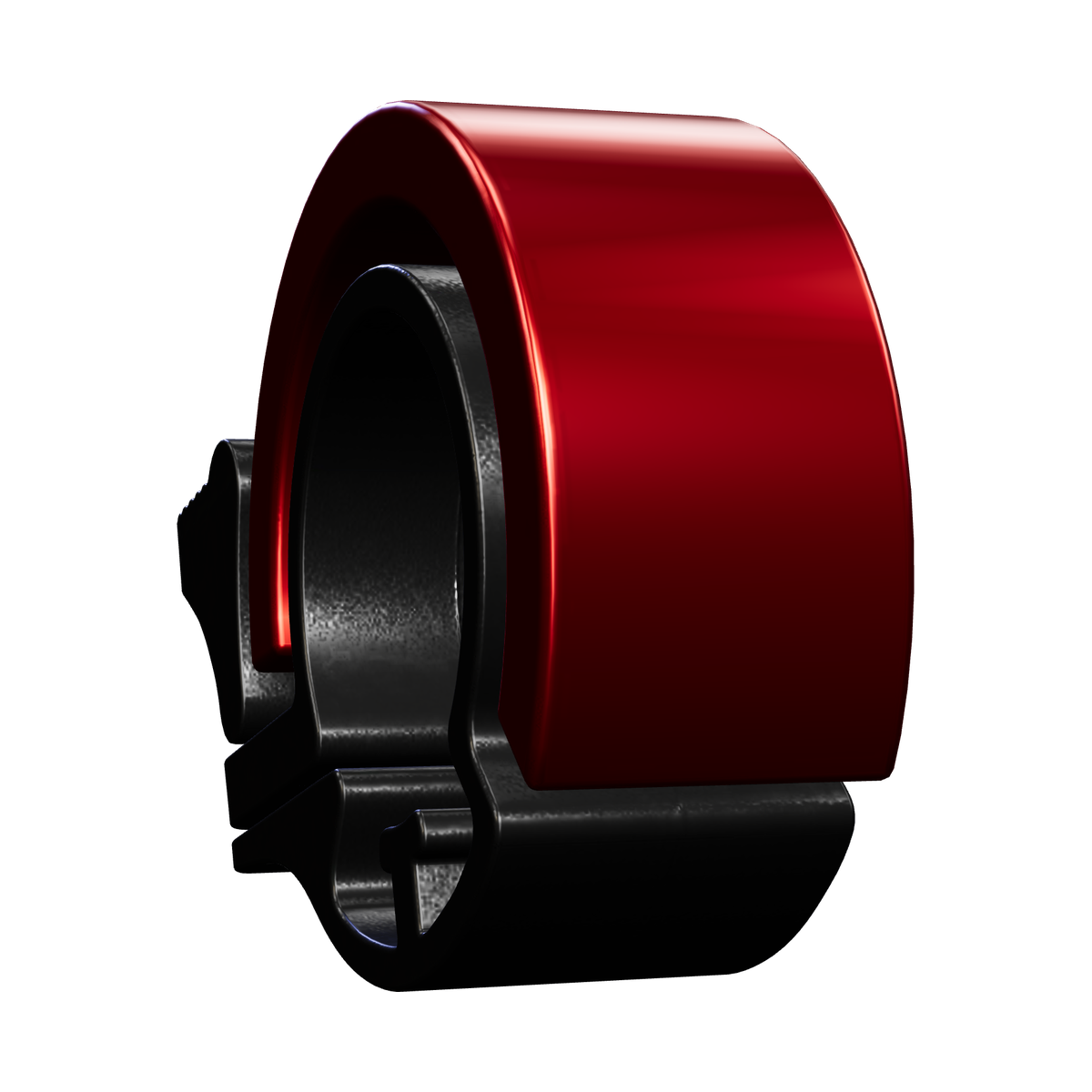 Fahrradklingel Ring in Rot, gerendert aus dem 3D-Modell des Konfigurators
